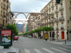 Busy street in Alcoy