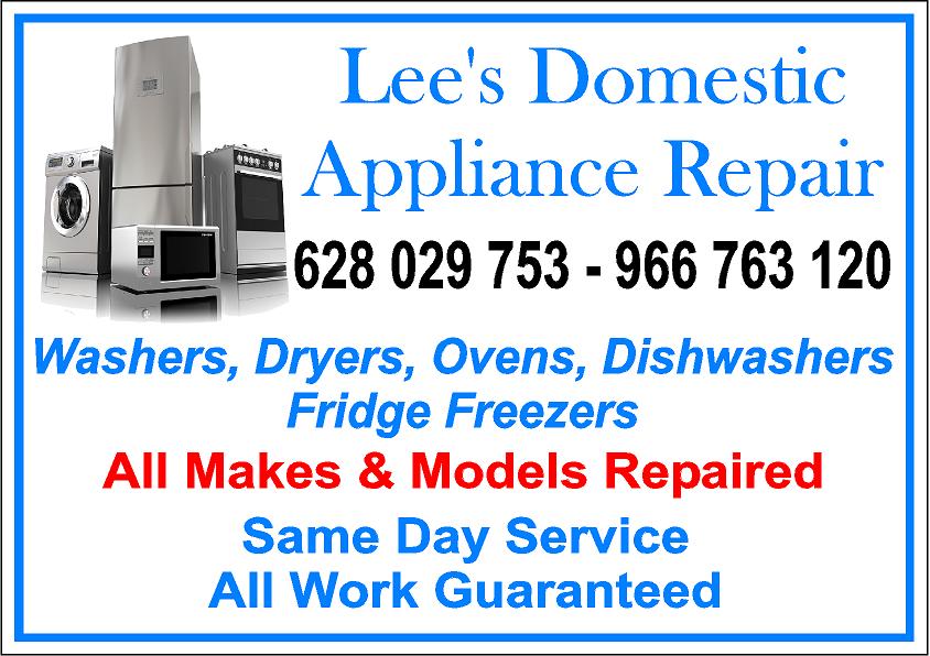 Appliance Repair for the Costa Blanca Call Outs & Home Service