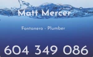 Matt Mercer Fontanero Plumber